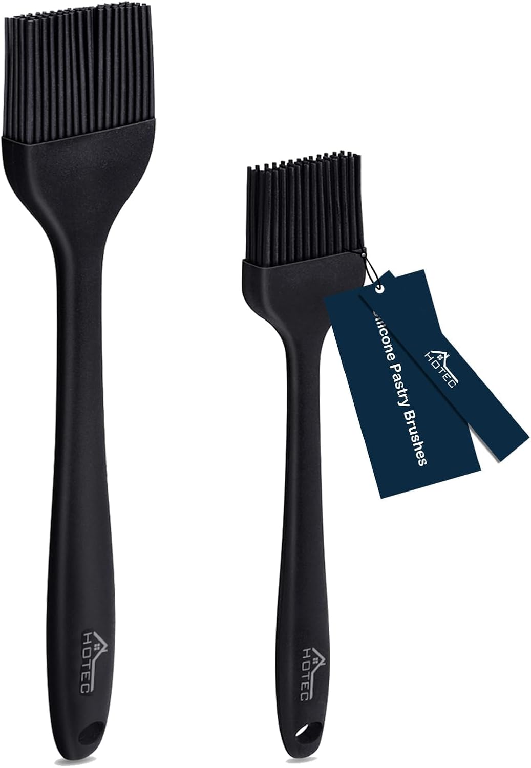 600℉ Heat Resistant Silicone Basting &Pastry Brushes, Black 2