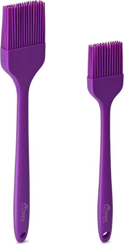 600℉ Heat Resistant Silicone Basting &Pastry Brushes, Black 2