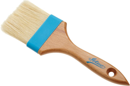 60215 Pastry Brush, 1.5-Inch Wide Head with Natural White Boar Bristles, Composite Ferrule & Wood Handle