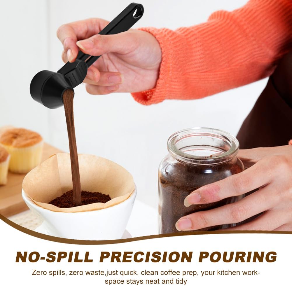 Coffee Scoop with Funnel for Ground Coffee & Protein Powder, 2 Tbsp