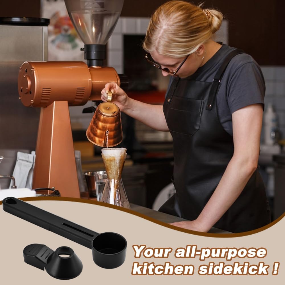 Coffee Scoop with Funnel for Ground Coffee & Protein Powder, 2 Tbsp