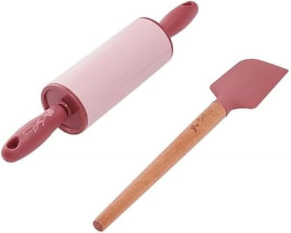Mini Spatula and Rolling Pin Set, 2 Piece, Blush