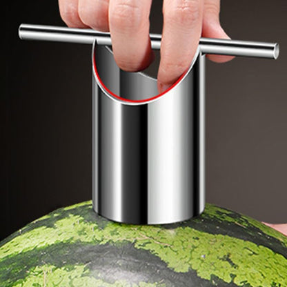 Watermelon Puncher Cutter Stainless Steel,melon Opener Cutter Watermelon Tool Pineapple Tool Fruit Slicer Water Melon Silver