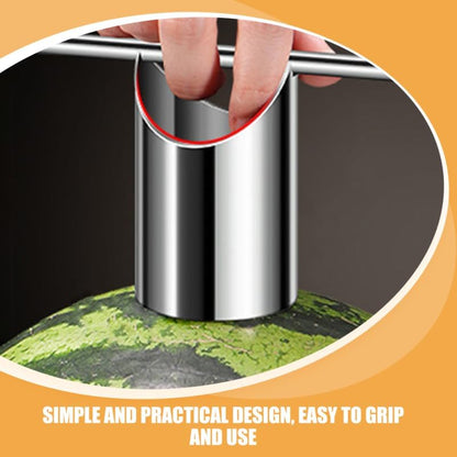 Watermelon Puncher Cutter Stainless Steel,melon Opener Cutter Watermelon Tool Pineapple Tool Fruit Slicer Water Melon Silver