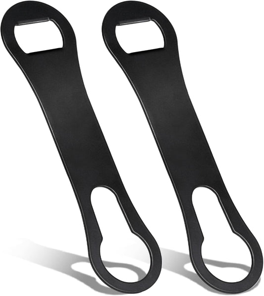 2 Pieces Bottle Opener and Pour Spout Remover Flat Bar Key for Bartenders Stainless Steel Speed Opener Multifunction Dog Bone Wine Bottle Opener for Home Kitchen Party and Bar