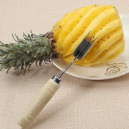 V Shape Pineapple Slicer Stainless Steel Pineapple Eye Peeler Pineapple Seed Remover Knife Fruit Tool