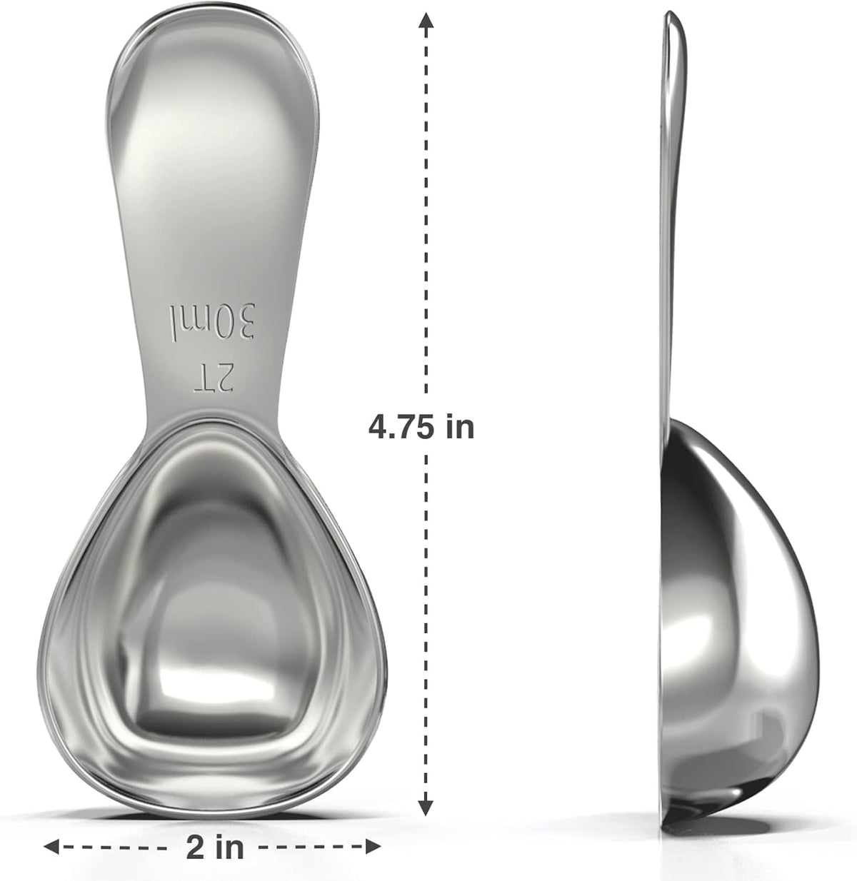 Stainless Steel Coffee Scoop - 2 Tablespoon (30ml)
