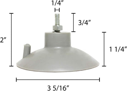 Thunder Group French fry cutter suction cup feet, PVC, set of 4, comes in set
