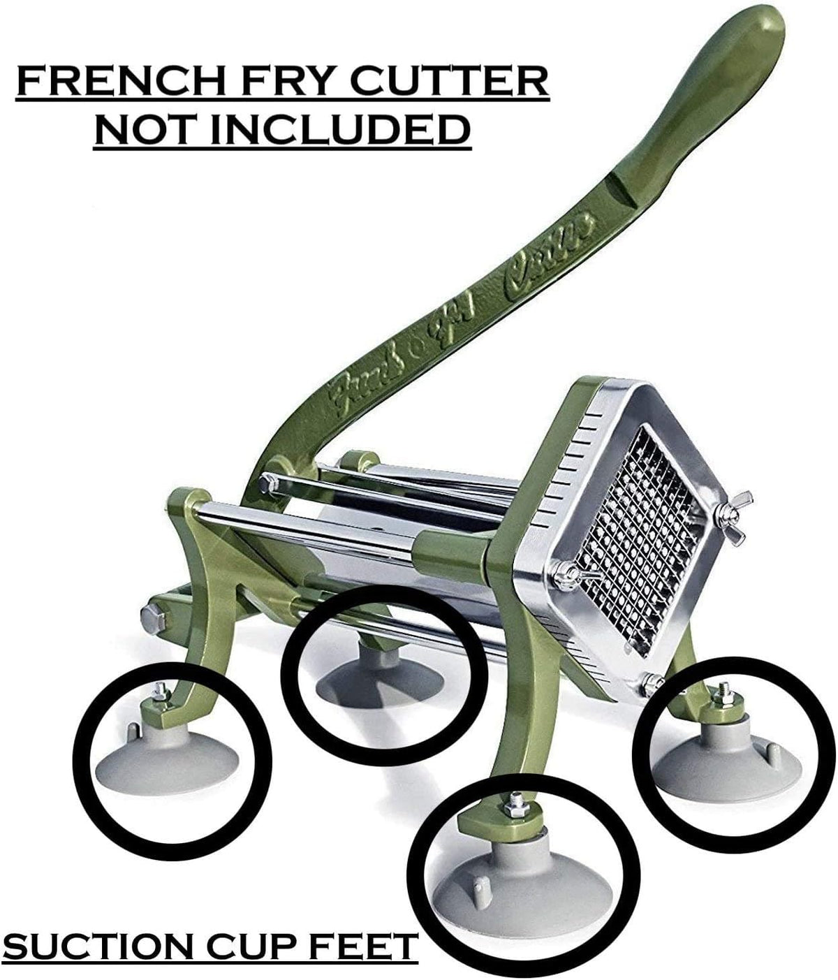 Thunder Group French fry cutter suction cup feet, PVC, set of 4, comes in set