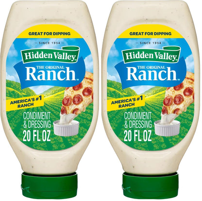Easy Squeeze Original Ranch Salad Dressing and Topping, 20 Ounce Bottle (Package May Vary)