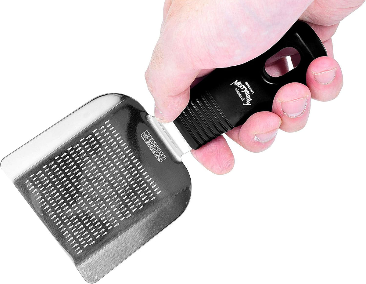 Japanese Grater with Handle for Wasabi Radish Garlic Ginger Stainless Steel