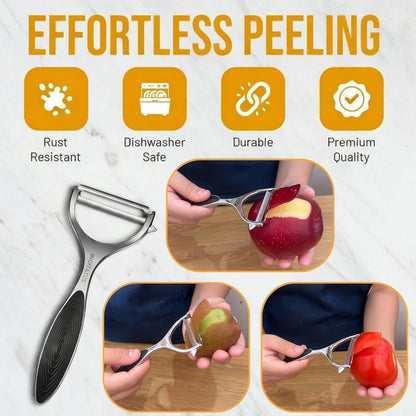 Vegetable Peeler – Ultra Sharp Stainless Steel Potato & Fruit Peeler, Ergonomic Non-Slip Handle, Swivel Blade for Potatoes, Carrots, Cucumbers & Apples, Kitchen Peeling Tool