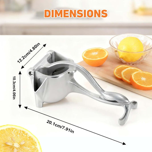 Hand Juicer Squeezer, Heavy Duty Fruit Juice Squeezer Handheld, Manual Juicer Hand Press with Ergonomic Grip, Cast Iron Juice Extractor for Lemon, Citrus, Orange, Lime, Grapefruit, Pomegranate (2PCS)