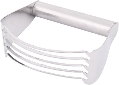 Stainless Steel Kitchen Accessory Baking Tool Flour Pastry Blender Silver Tone