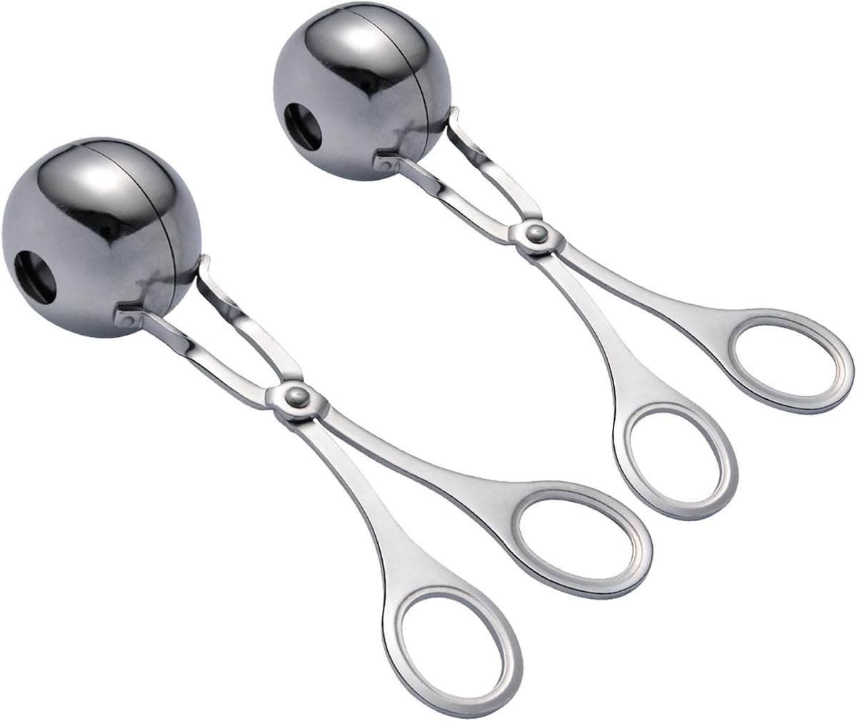2PCS Meat Baller Maker Stainless Steel Meatball Scoop Ball Maker(1.38")