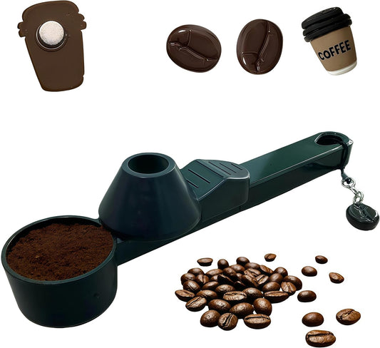 Coffee Scoop With Funnel – Mess-Free 2 Tbsp Measuring Spoon for Reusable K Cups, Protein Powder & Dry Ingredients | Flip & Pour Design, Dishwasher Safe