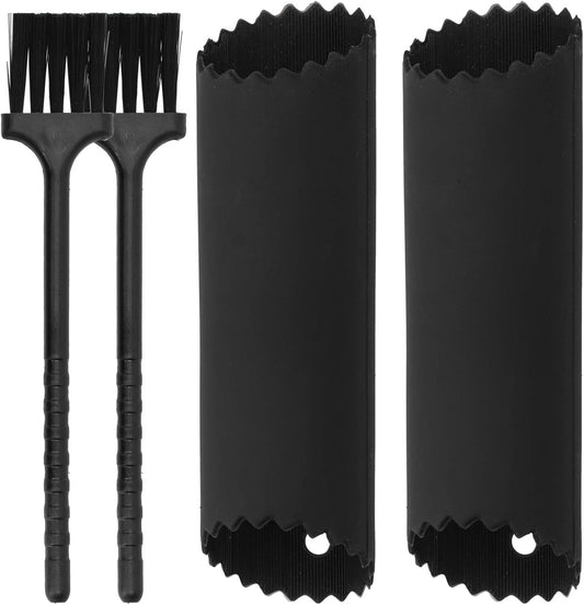 Garlic Peeler Roller Tube | Food Grade Silicone & Odor - Minimizing | Kitchen Tool for Peeling Garlic Cloves in Seconds | Easy Care with 2 Brushes