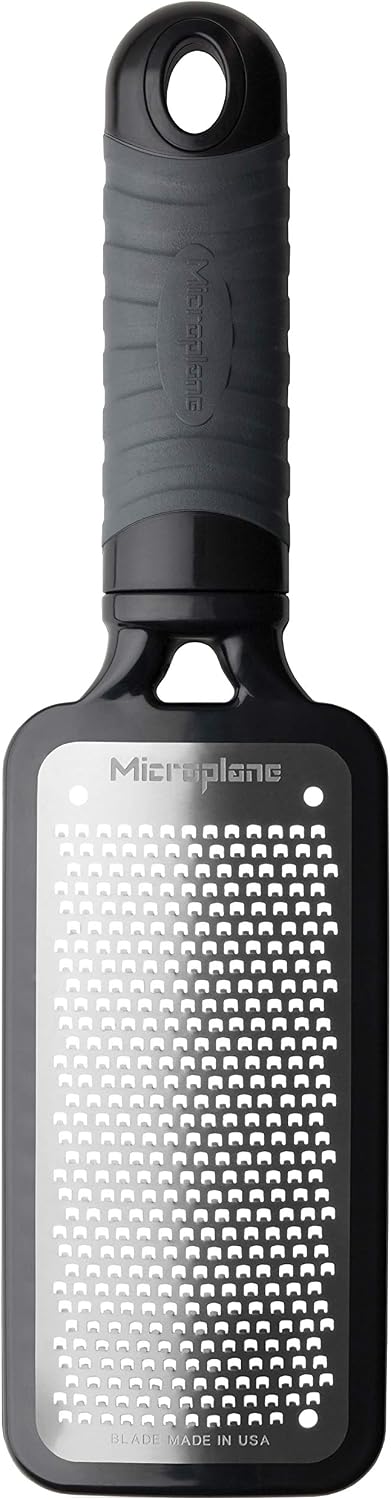 Home Series Fine Cheese Grater - Surgical Stainless Steel for Fine Grating (Black)