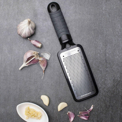 Home Series Fine Cheese Grater - Surgical Stainless Steel for Fine Grating (Black)