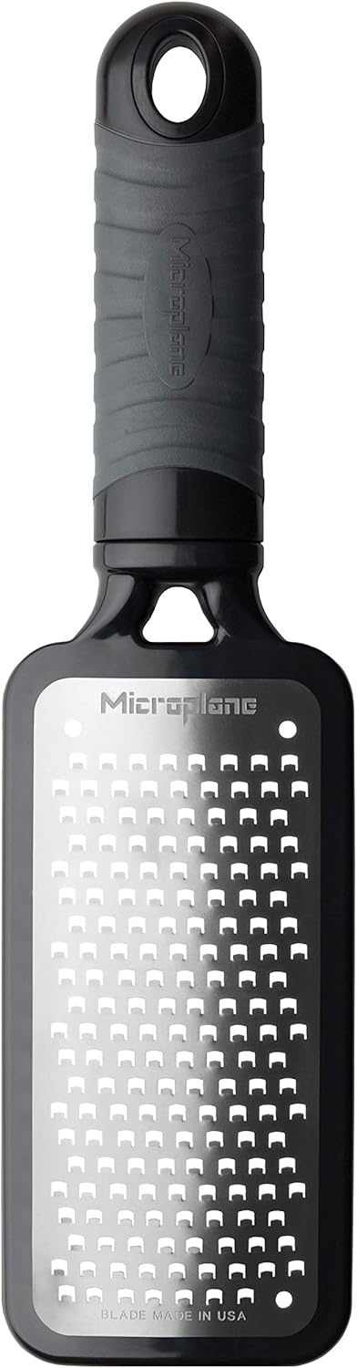 Home Series Fine Cheese Grater - Surgical Stainless Steel for Fine Grating (Black)