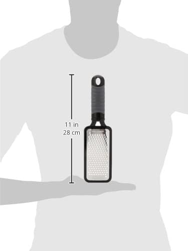 Home Series Fine Cheese Grater - Surgical Stainless Steel for Fine Grating (Black)