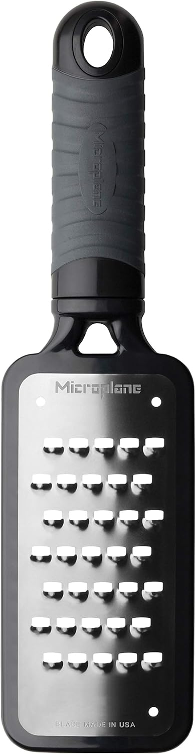 Home Series Fine Cheese Grater - Surgical Stainless Steel for Fine Grating (Black)