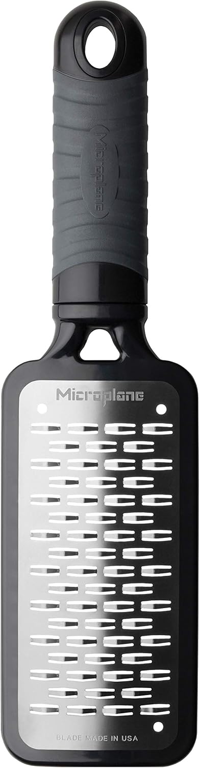 Home Series Fine Cheese Grater - Surgical Stainless Steel for Fine Grating (Black)