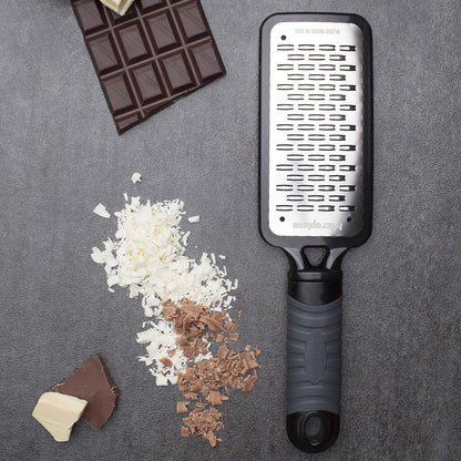 Home Series Fine Cheese Grater - Surgical Stainless Steel for Fine Grating (Black)