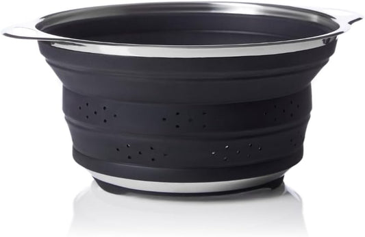 Silicone & Stainless Steel Collapsible Colander – 9.5" Diameter