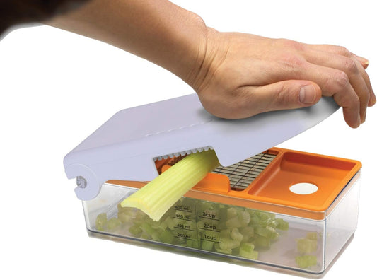by Progressive Fruit and Vegetable Chopper,White