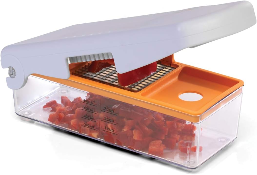 by Progressive Fruit and Vegetable Chopper,White