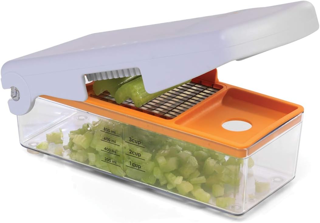 by Progressive Fruit and Vegetable Chopper,White
