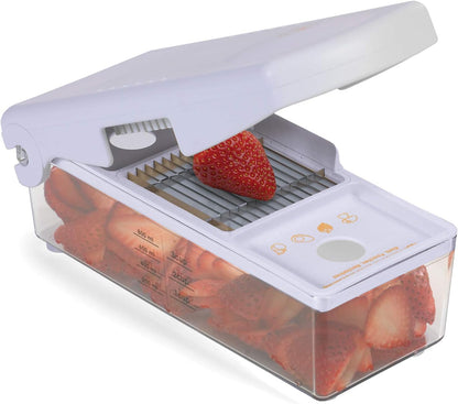 by Progressive Fruit and Vegetable Chopper,White