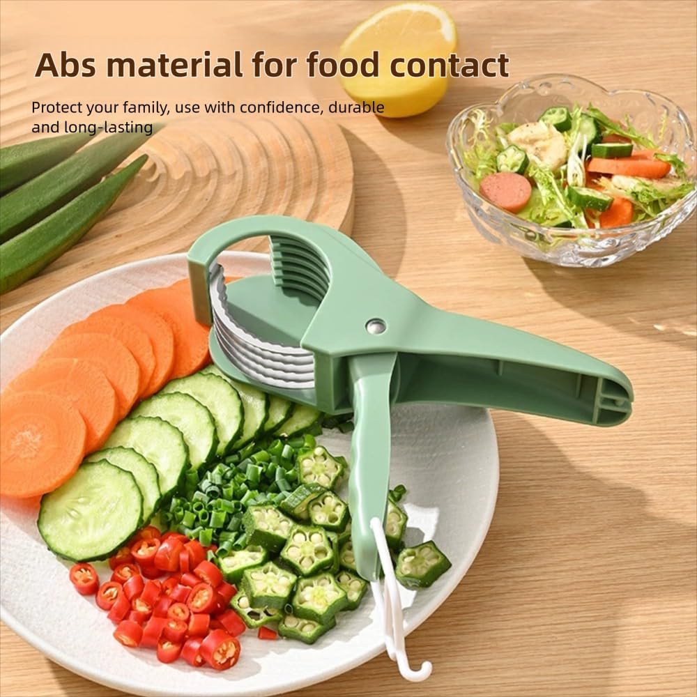 Banana Slicer Cutter, Quick & Safe, Multi-Use for Fruits, Dishwasher Safe