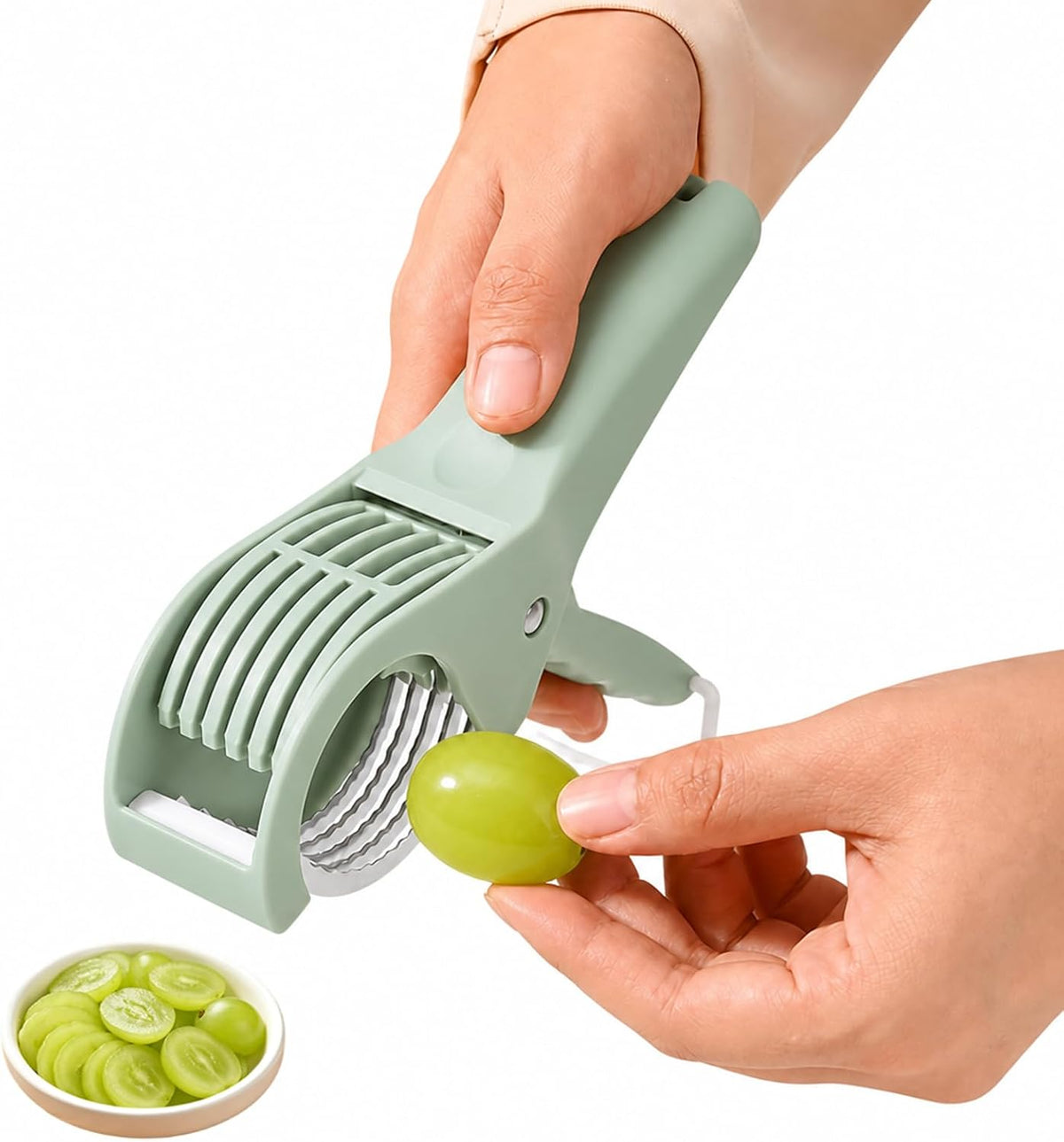 Banana Slicer Cutter, Quick & Safe, Multi-Use for Fruits, Dishwasher Safe
