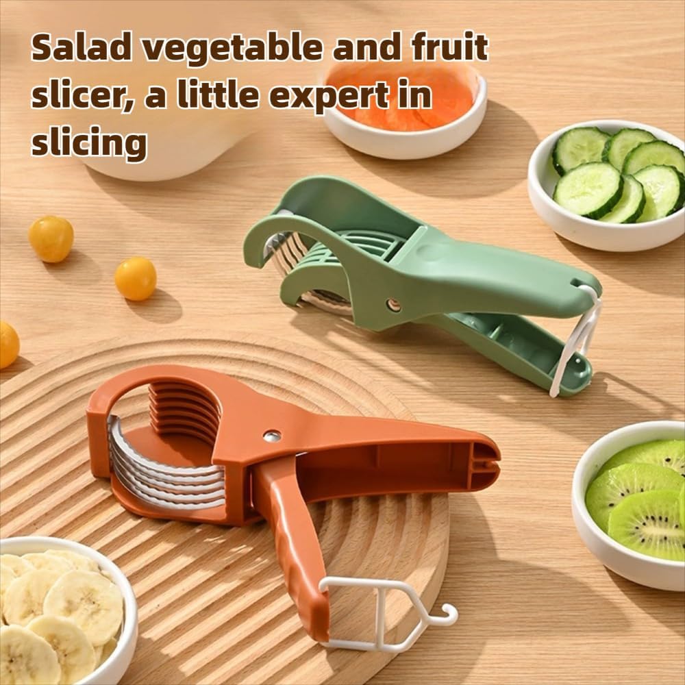Banana Slicer Cutter, Quick & Safe, Multi-Use for Fruits, Dishwasher Safe