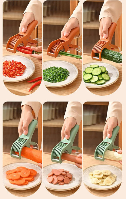 Banana Slicer Cutter, Quick & Safe, Multi-Use for Fruits, Dishwasher Safe
