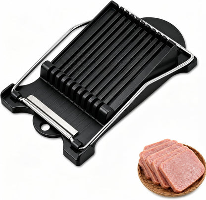 Spam Slicer, Easy Luncheon Meat Cutter with Stainless Wires, Multi-purpose Soft Food Cutter for Luncheon Meat, Fruit of Kitchen Home Use, Durable and Rust Resistant Food Prep Accessory,White