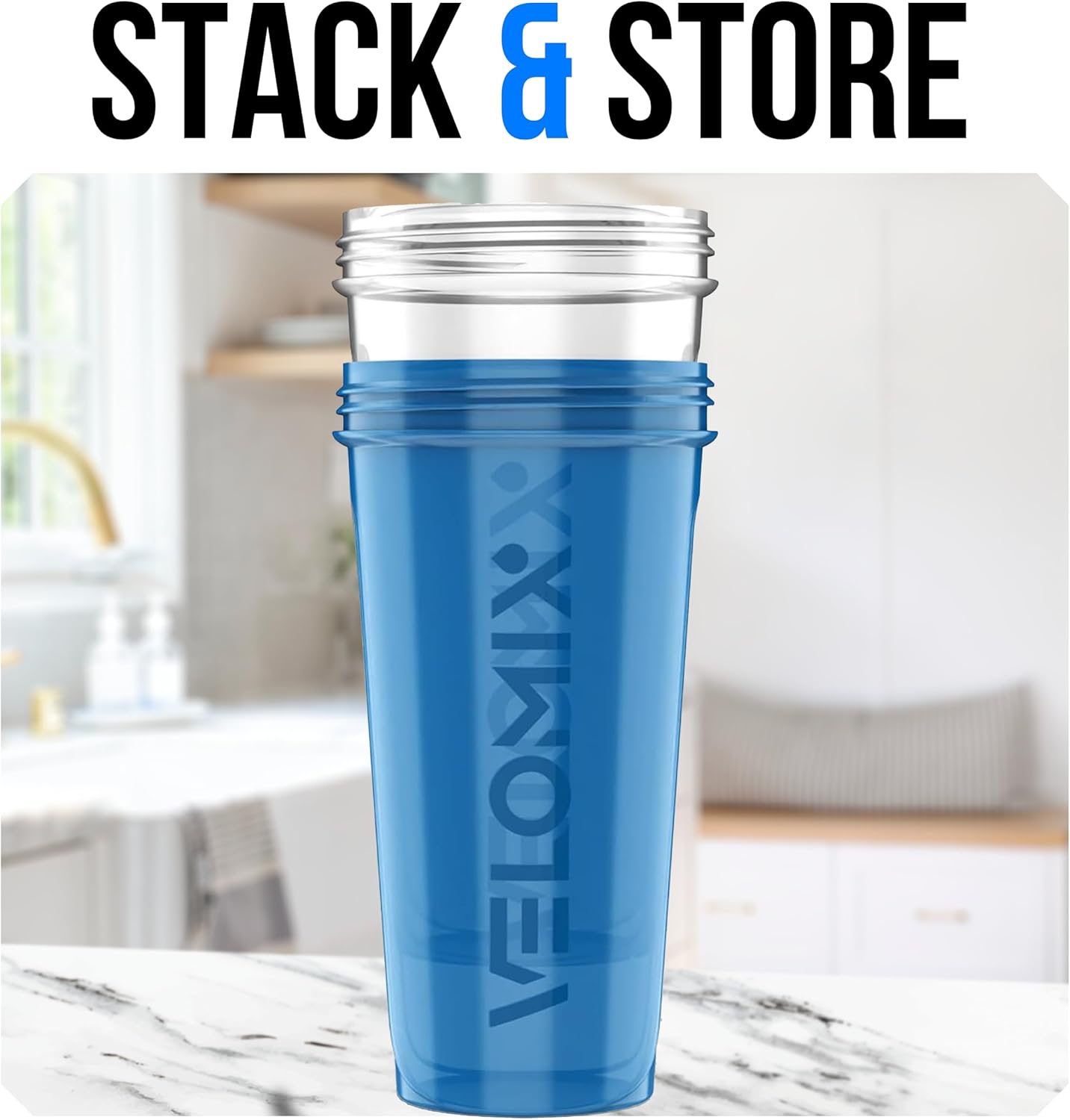 2 Pack- 28 oz Protein Shaker Bottles for Protein Mixes - 2x Wire Whisk | Leak Proof Shaker Cups for Protein Shakes | Protein Shaker Bottle Pack (Black/Transparent)