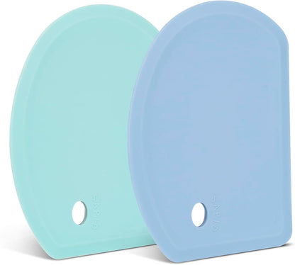 Silicone Dough Scraper with Metal Core Flexible Bowl Scraper Bread Baking