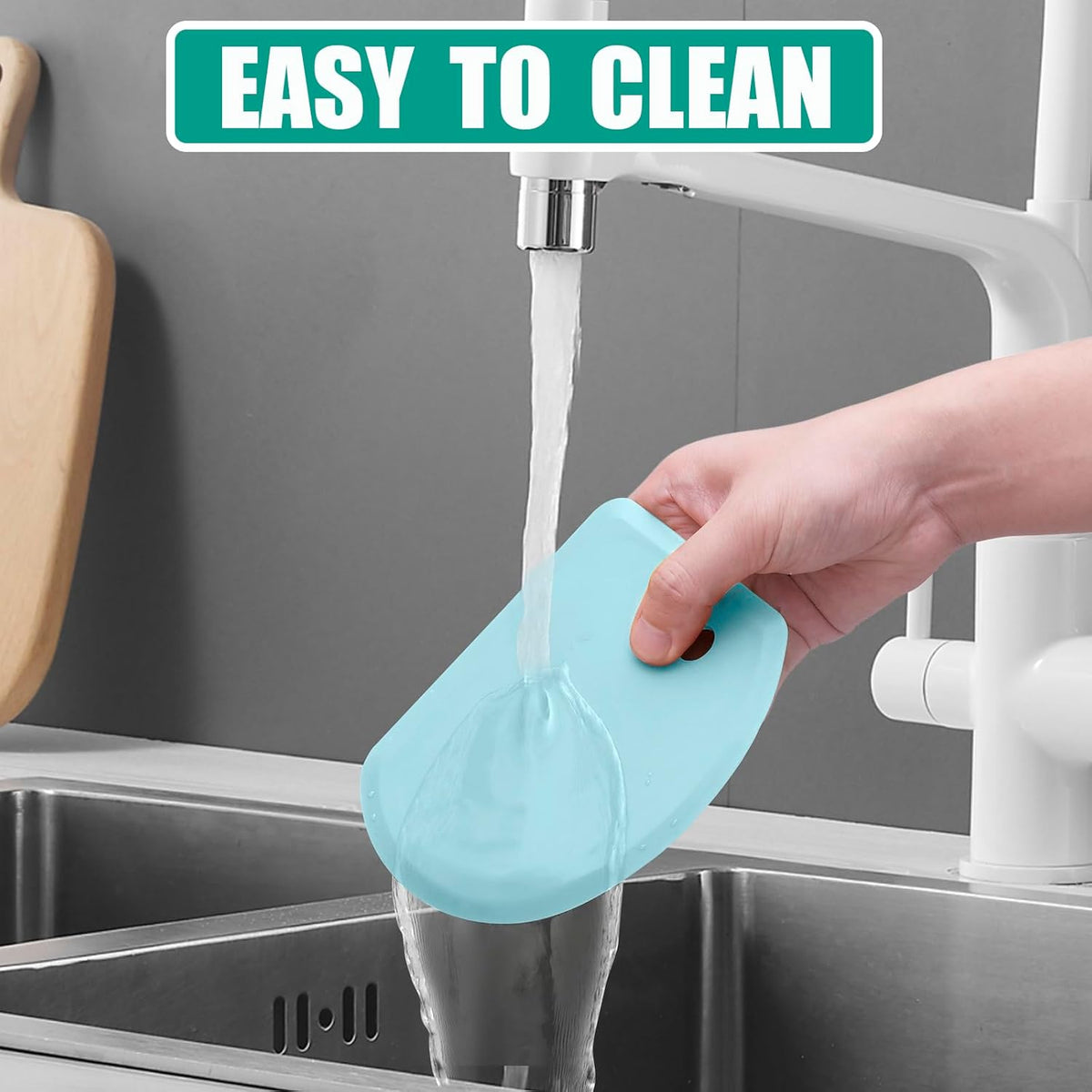 Silicone Dough Scraper with Metal Core Flexible Bowl Scraper Bread Baking