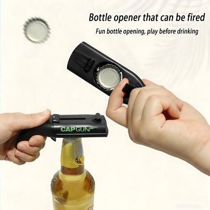 Bottle Opener,Fun Shooting Gun Creative Bottle Opener for Party Games, Family Parties, Outdoor Barbecue,Jar Opener for Weak Hands and Seniors with Arthritis