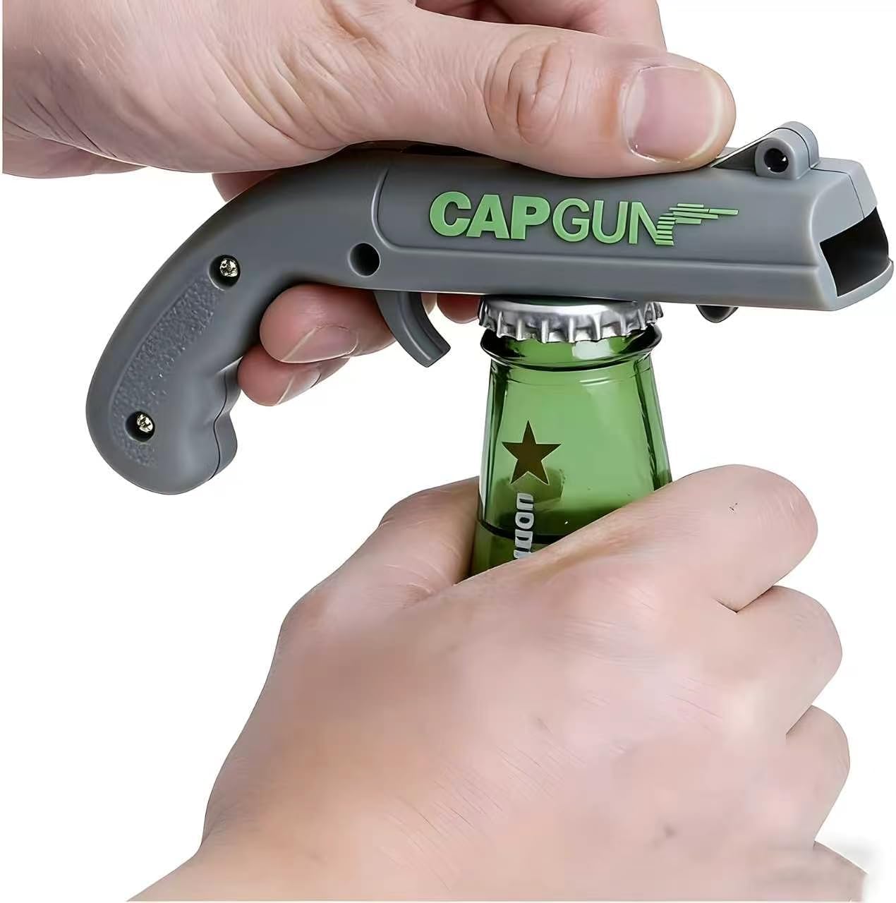 Bottle Opener,Fun Shooting Gun Creative Bottle Opener for Party Games, Family Parties, Outdoor Barbecue,Jar Opener for Weak Hands and Seniors with Arthritis