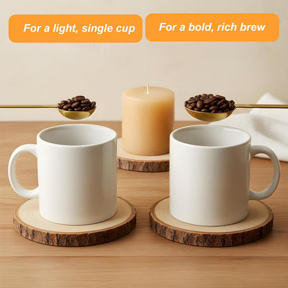 Double Sided Coffee Measuring Spoon, Stainless Steel Teaspoon Scoop 1 Tsp (5ml) and 1 Tbsp (15ml) Tablespoon Measuring Spoon, Dual-Measure Long-Handle Spoons for Kitchen Sugar Baking Precise Gold