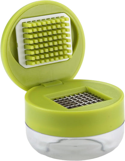 2PCS Garlic Presses and Chopper with Container