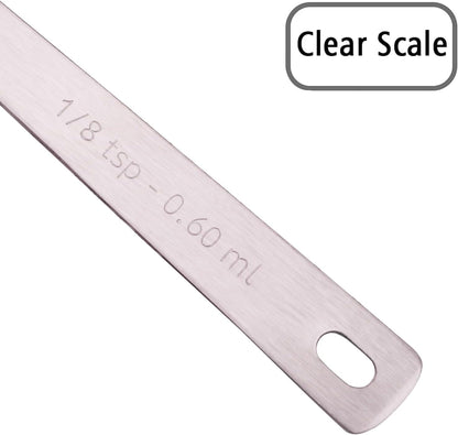 1PCS 1/8tsp(0.6ml) Tiny Measuring Spoon, Small Teaspoon for Tiny Amounts | High Precision, Food-Grade Stainless Steel, ‌Rust-Free, Dishwasher-Safe, Easy-Read Markings, Multi-Purpose, Sturdy & Durable
