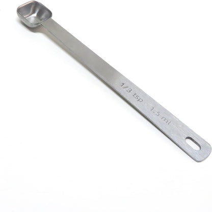 1PCS 1/8tsp(0.6ml) Tiny Measuring Spoon, Small Teaspoon for Tiny Amounts | High Precision, Food-Grade Stainless Steel, ‌Rust-Free, Dishwasher-Safe, Easy-Read Markings, Multi-Purpose, Sturdy & Durable