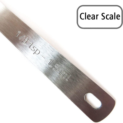 1PCS 1/8tsp(0.6ml) Tiny Measuring Spoon, Small Teaspoon for Tiny Amounts | High Precision, Food-Grade Stainless Steel, ‌Rust-Free, Dishwasher-Safe, Easy-Read Markings, Multi-Purpose, Sturdy & Durable