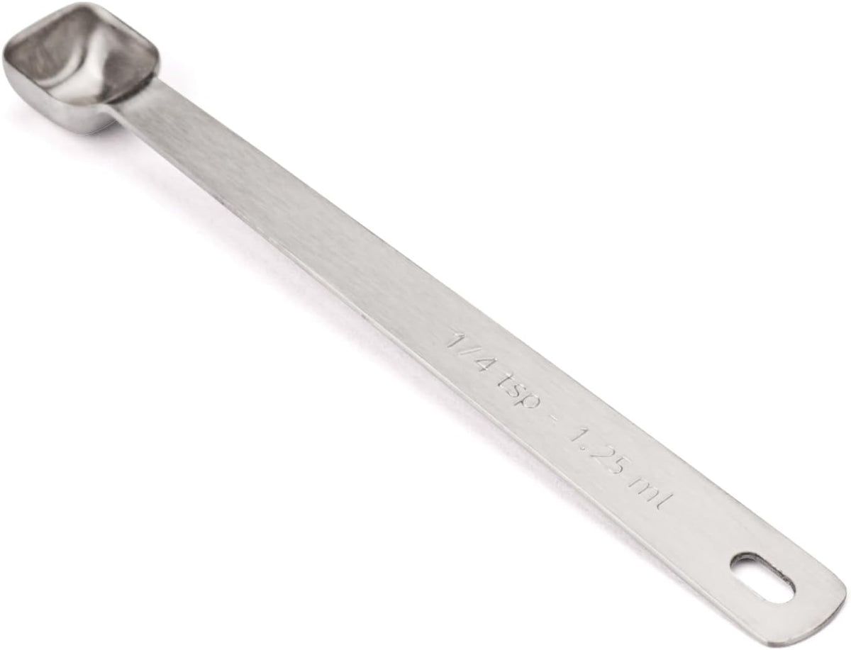 1PCS 1/8tsp(0.6ml) Tiny Measuring Spoon, Small Teaspoon for Tiny Amounts | High Precision, Food-Grade Stainless Steel, ‌Rust-Free, Dishwasher-Safe, Easy-Read Markings, Multi-Purpose, Sturdy & Durable