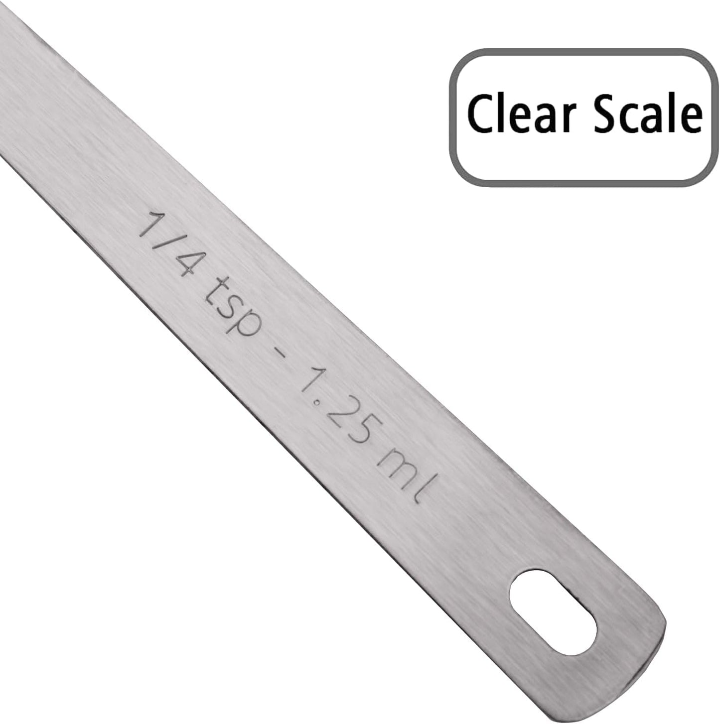 1PCS 1/8tsp(0.6ml) Tiny Measuring Spoon, Small Teaspoon for Tiny Amounts | High Precision, Food-Grade Stainless Steel, ‌Rust-Free, Dishwasher-Safe, Easy-Read Markings, Multi-Purpose, Sturdy & Durable